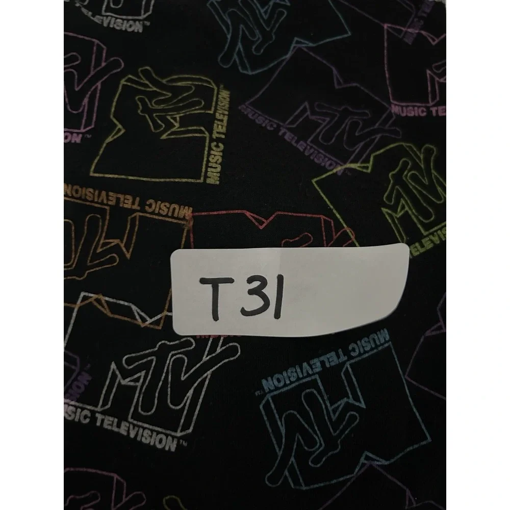 MTV Graphic T-Shirt Multicolor Signature Logo Pullover Crew Neck Tee XL 15-17 - Picture 7 of 7